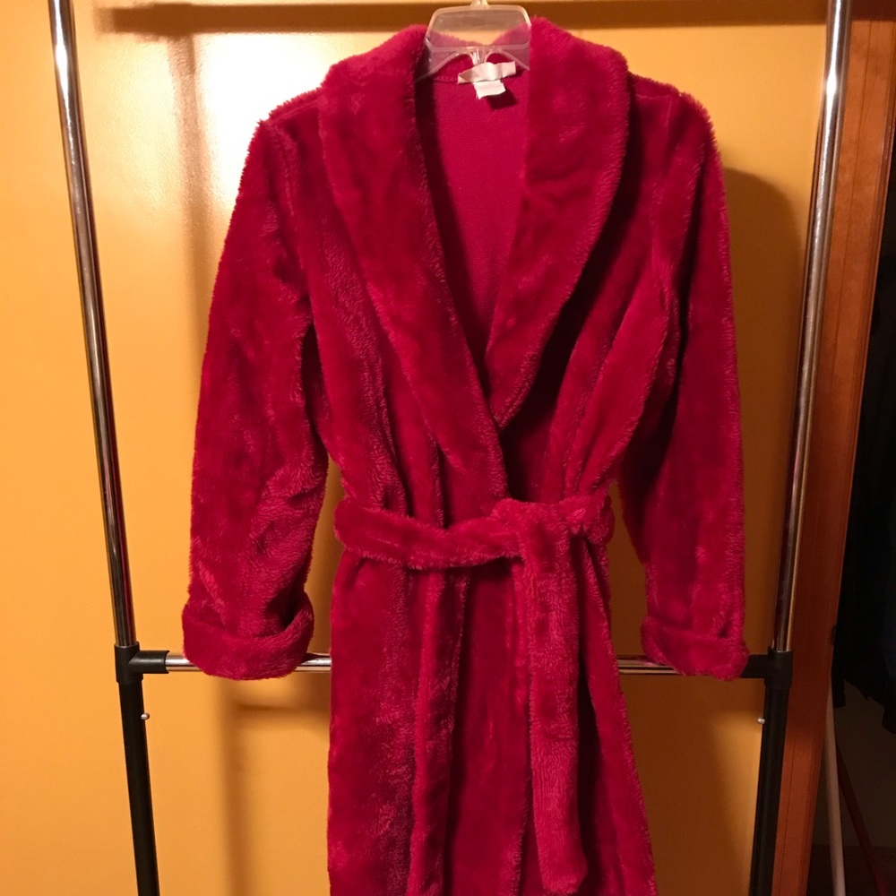 Cherry Red Housecoat/Bath Robe